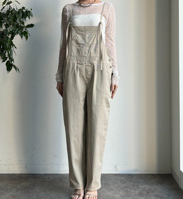  「ストレッチツイルピグメント加工オールインワン」|ワンピース|