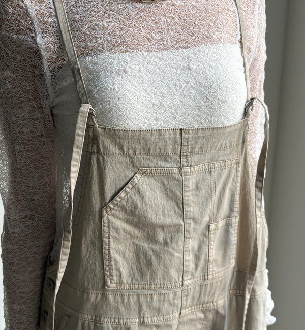  「ストレッチツイルピグメント加工オールインワン」|ワンピース|