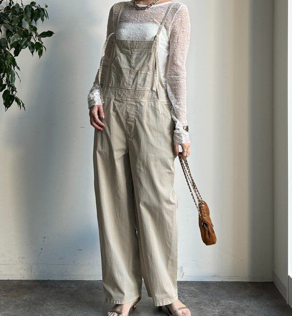  「ストレッチツイルピグメント加工オールインワン」|ワンピース|