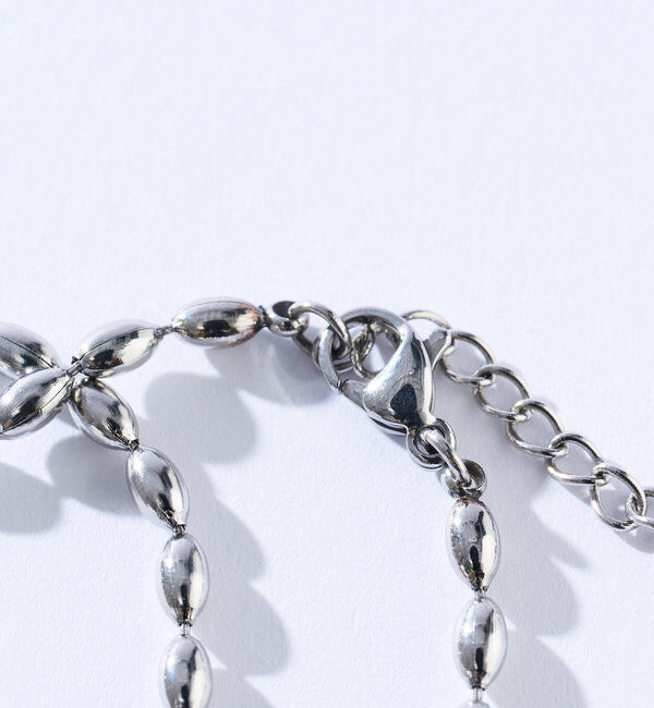  「【R.good（アールドットグッド）】オーバルボールロングネックレス」|リング|