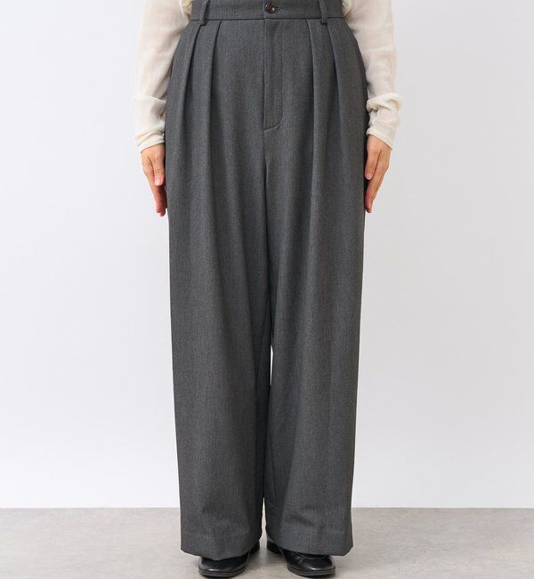  「【真冬もあたたか】裏起毛スラックスパンツ」|チノ|