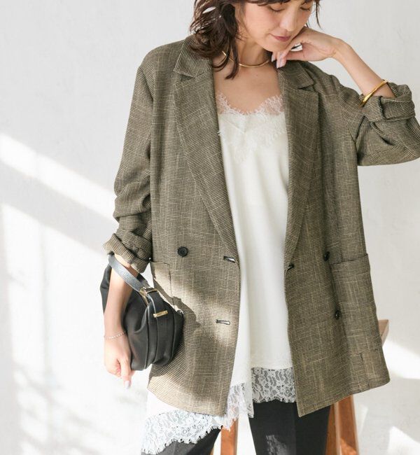  「予約【ご好評につき追加販売決定！】バイアスヘムレースキャミソール」|シャツ・ブラウス|オフホワイト