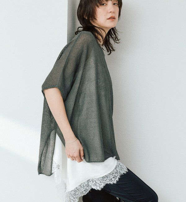  「予約【ご好評につき追加販売決定！】バイアスヘムレースキャミソール」|シャツ・ブラウス|