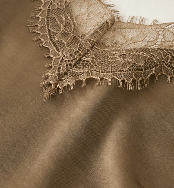  「予約【ご好評につき追加販売決定！】バイアスヘムレースキャミソール」|シャツ・ブラウス|