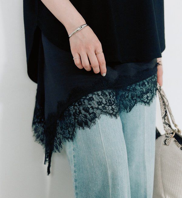  「予約【ご好評につき追加販売決定！】バイアスヘムレースキャミソール」|シャツ・ブラウス|