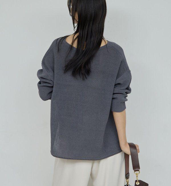  「【手洗い可】コットンメッシュプルオーバー」|ニット・セーター|