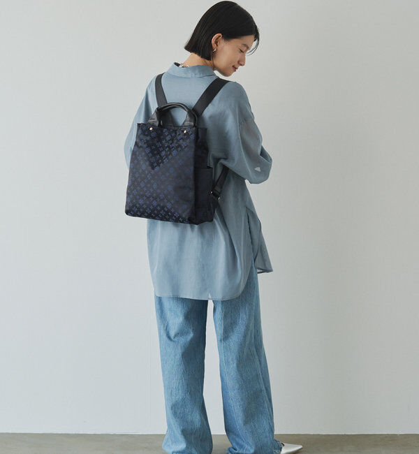  「ナイロンジャガード2ハンドルリュックサック」|リュック|