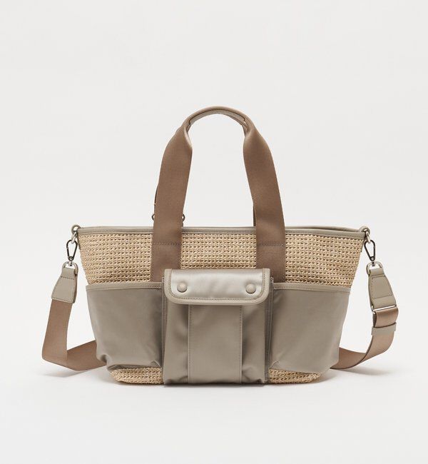  「ナイロンラフィア&times;クラウズナイロン コンビ2WAYトートバッグ」|トートバッグ|