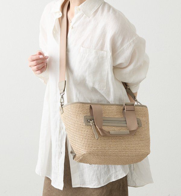  「ナイロンラフィア&times;クラウズナイロン コンビ2WAYトートバッグ」|トートバッグ|