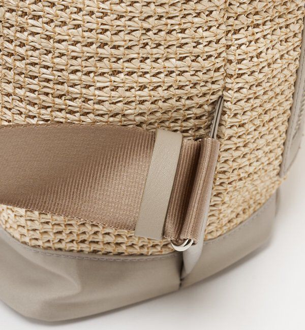  「ナイロンラフィア&times;クラウズナイロンコンビリュックサック」|リュック|