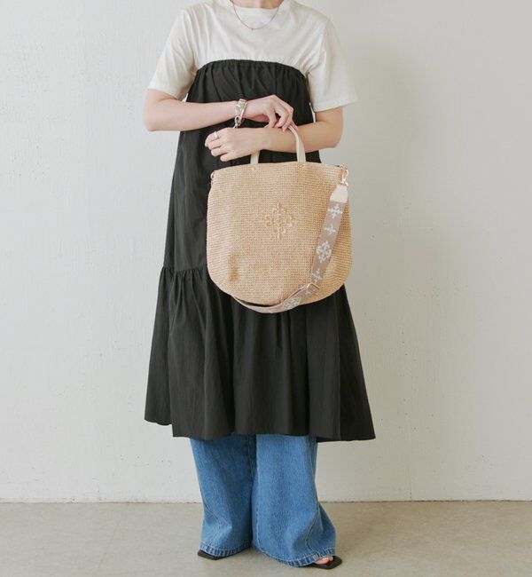  「《WEB限定》スリム2WAYトートバッグ <ナイロンラフィア>」|トートバッグ|