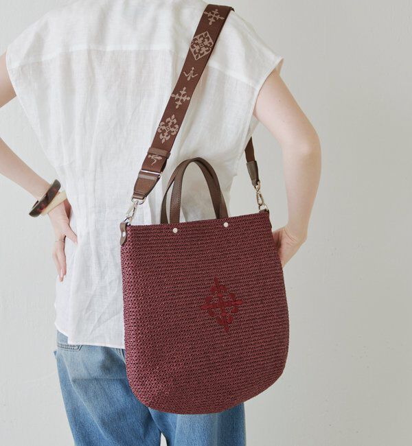  「《WEB限定》スリム2WAYトートバッグ <ナイロンラフィア>」|トートバッグ|