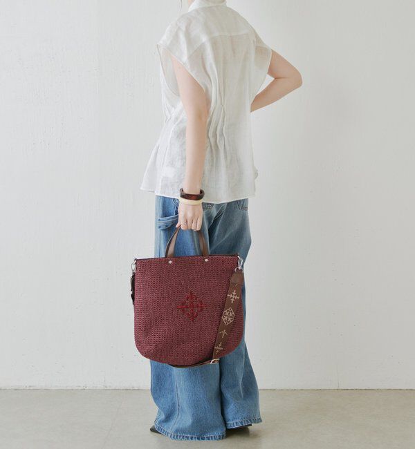  「《WEB限定》スリム2WAYトートバッグ <ナイロンラフィア>」|トートバッグ|