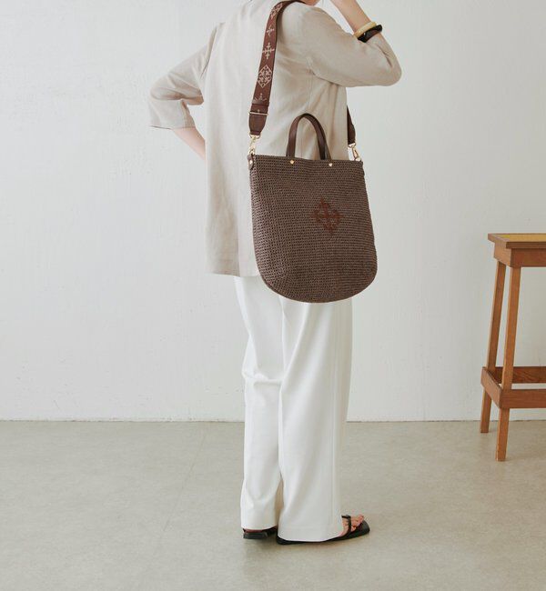  「《WEB限定》スリム2WAYトートバッグ <ナイロンラフィア>」|トートバッグ|