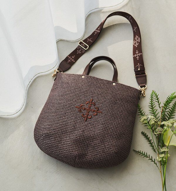  「《WEB限定》スリム2WAYトートバッグ <ナイロンラフィア>」|トートバッグ|