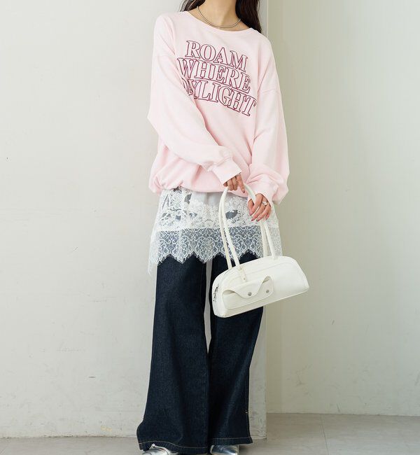  「アップリケロゴスウェット」|パーカー|