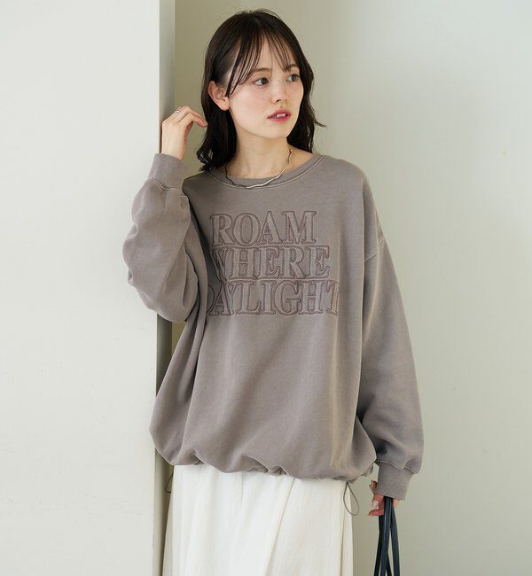  「アップリケロゴスウェット」|パーカー|