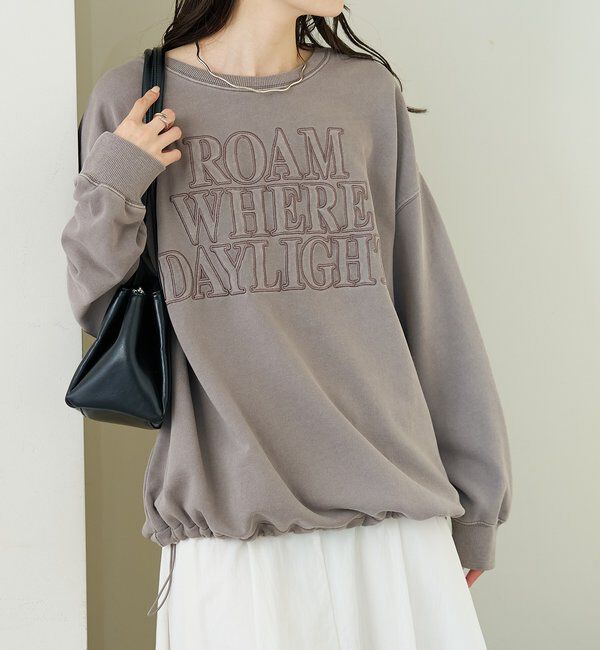  「アップリケロゴスウェット」|パーカー|