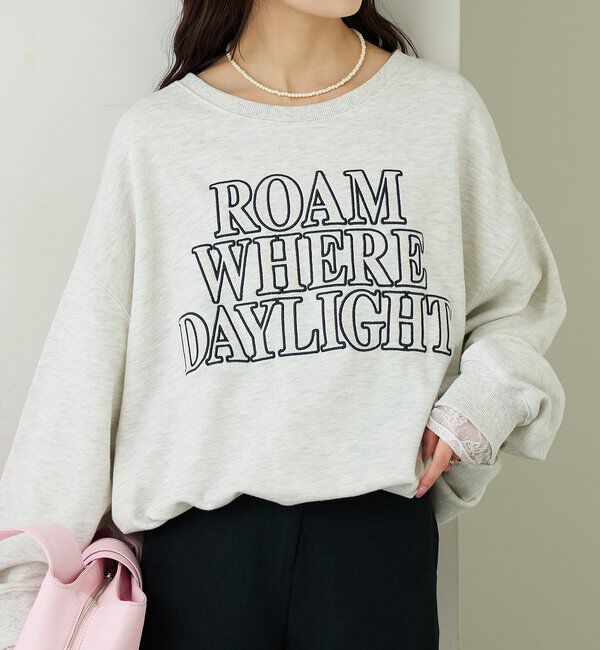  「アップリケロゴスウェット」|パーカー|