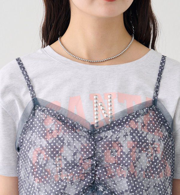  「ドットレースキャミチュニック」|シャツ・ブラウス|