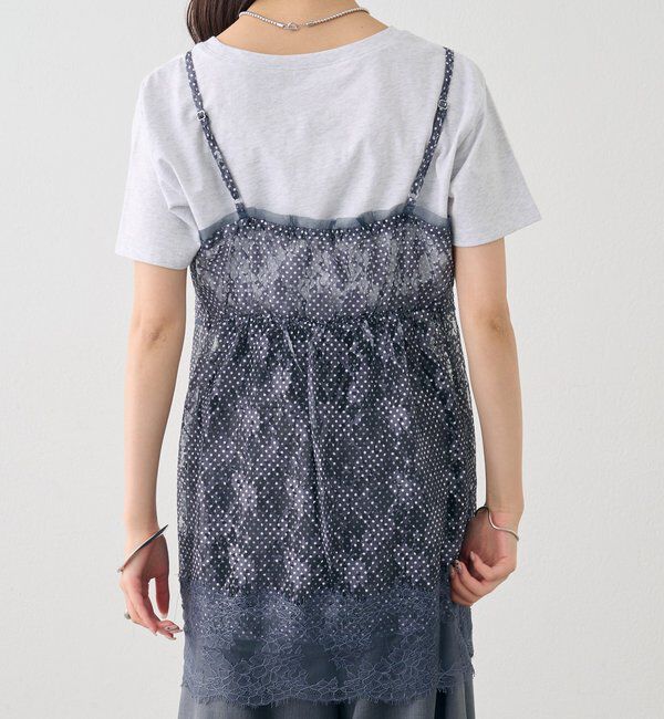 「ドットレースキャミチュニック」|シャツ・ブラウス|