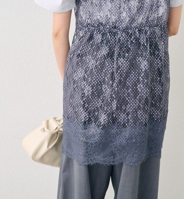  「ドットレースキャミチュニック」|シャツ・ブラウス|