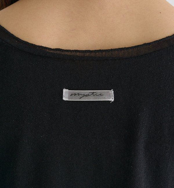  「サイドギャザーシアーTシャツ」|Tシャツ・カットソー|