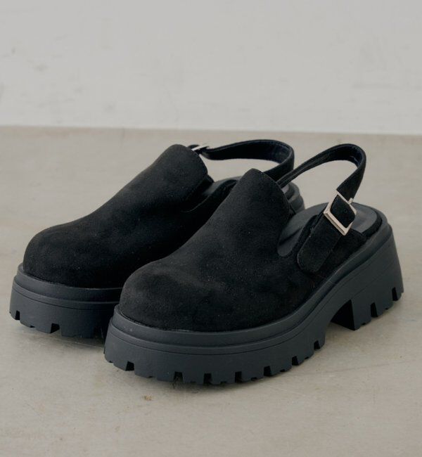  「厚底スエードサボ」|その他|