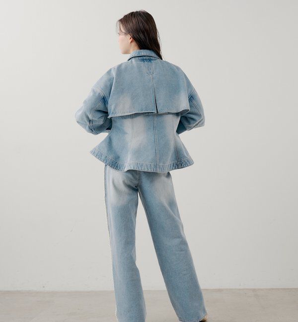  「【SALON by Chico】デニムペプラムジャケット」|その他|
