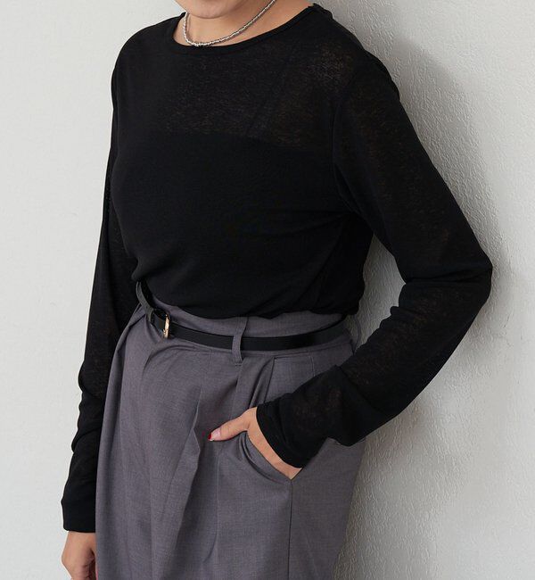  「シアーロングスリーブTee」|Tシャツ・カットソー|