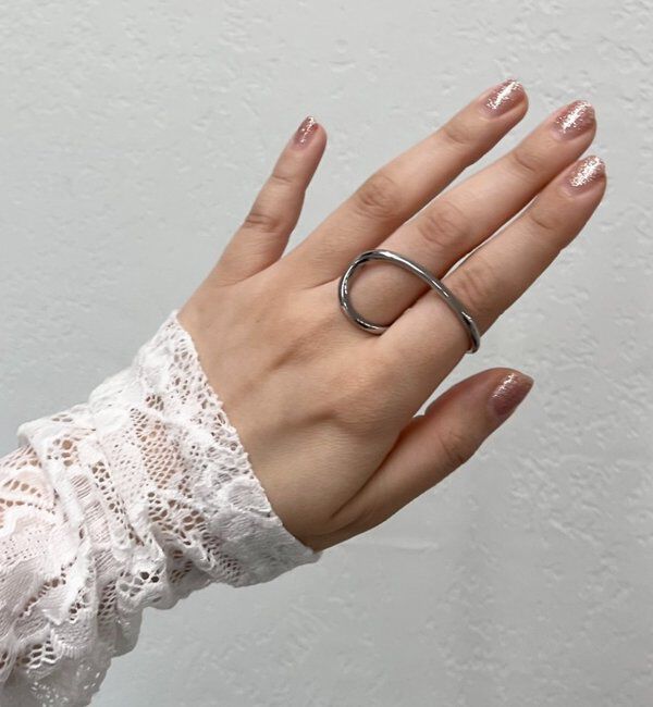  「カーブラインダブルリング」|リング|