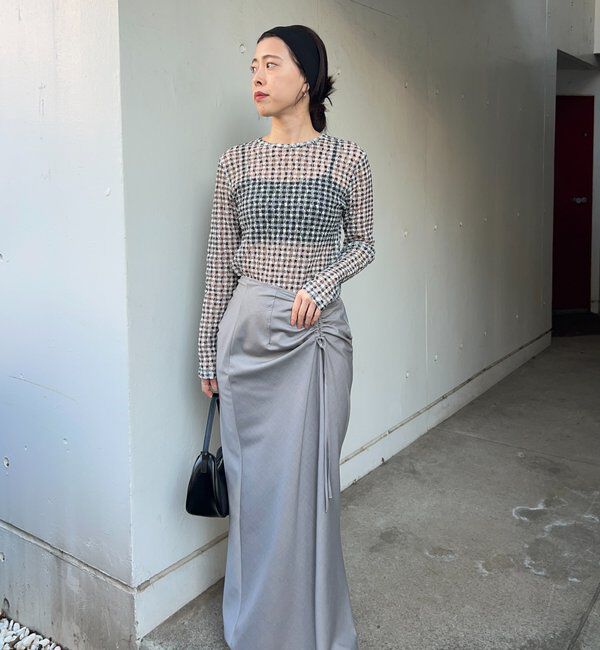  「サイドギャザースカート」|スカート|