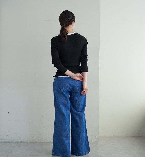  「ヘンリーネックレイヤードニット」|ニット・セーター|