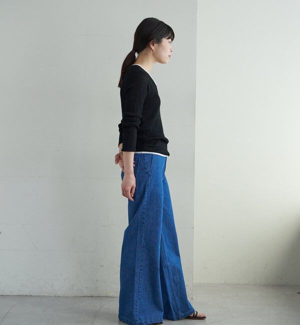  「ヘンリーネックレイヤードニット」|ニット・セーター|