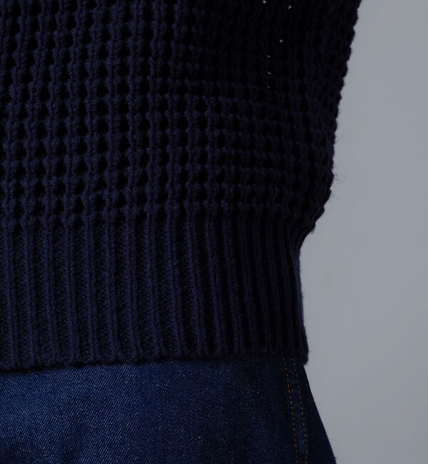 collex「ワッフルタートルニットプルオーバー」|ニット・セーター|