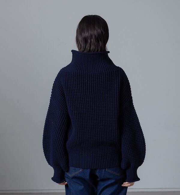 collex「ワッフルタートルニットプルオーバー」|ニット・セーター|