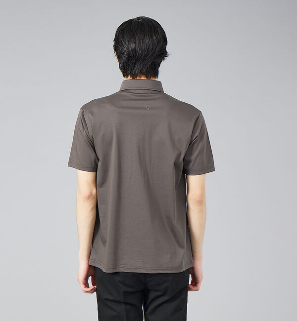 ABAHOUSE「コンパクト シルケット スムース ポロシャツ」|ポロシャツ|