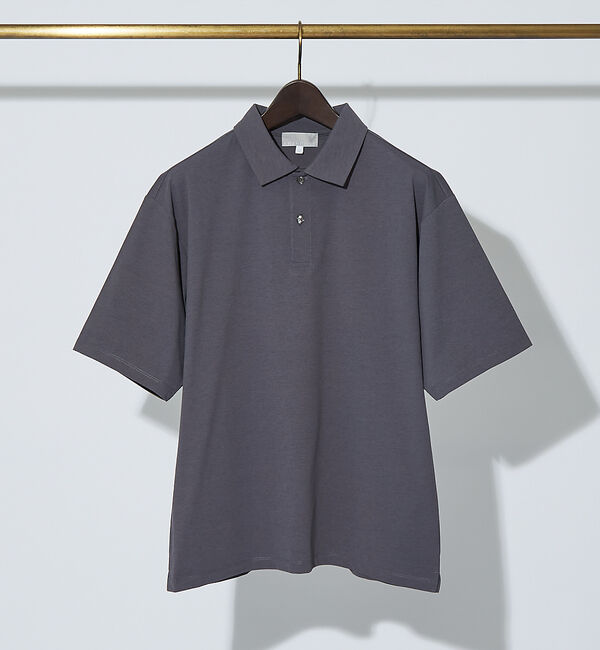 ABAHOUSE「【速乾 / DRY MAX】半袖ポロシャツ」|ポロシャツ|ブルーグレー