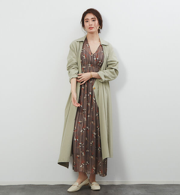 Rouge vif「ウエストリボンアシメトリーコート」|その他|