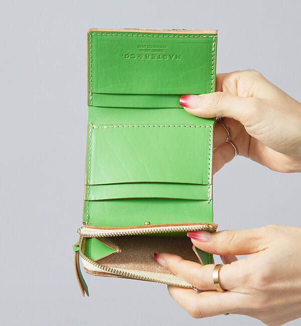 Rouge vif「【MASTER & CO】ミニウォレット / 三つ折り財布 / ハラコ&times; 牛革」|財布|