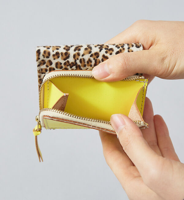 Rouge vif「【MASTER & CO】ミニウォレット / 三つ折り財布 / ハラコ&times; 牛革」|財布|