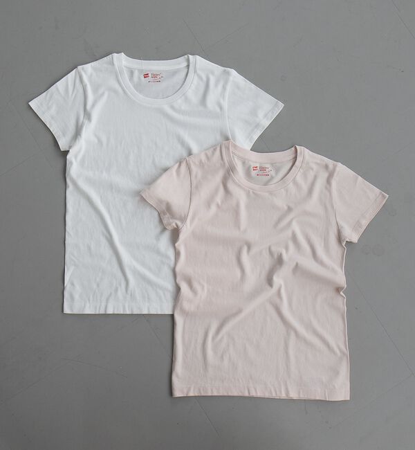 Rouge vif「【Hanes / ヘインズ】クルーネックTシャツ/ジャパンフィット/コットン10」|Tシャツ・カットソー|