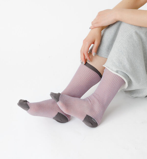 Rouge vif「【YUQRI/ユクリ】Brinkley/靴下/シアー/ラメ/ギフト【WEB限定】」|ソックス|