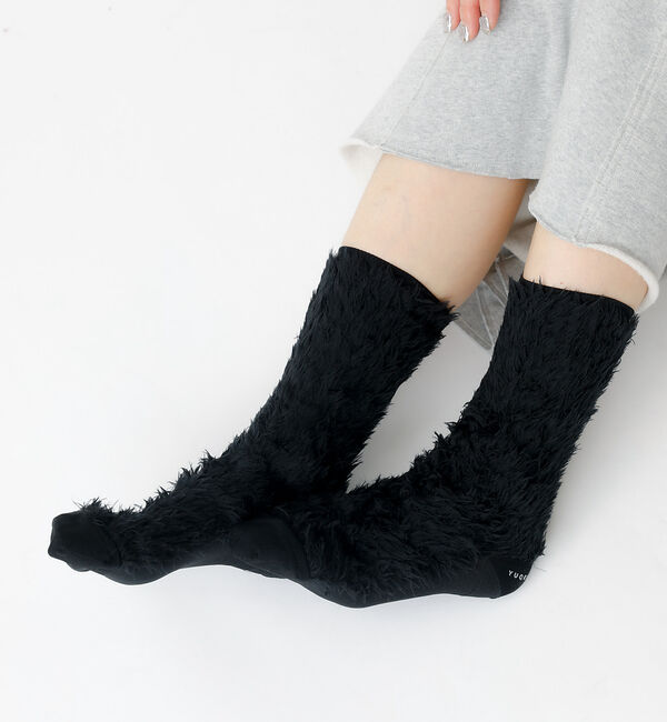 Rouge vif「【YUQRI/ユクリ】Faux fur/靴下/ファー/もこもこ/ギフト【WEB限」|ソックス|