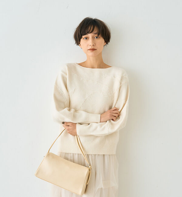 Rouge vif「【一部店舗限定】フェザーラインニットプルオーバー」|ニット・セーター|