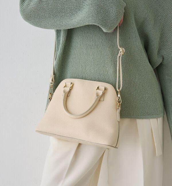 Rouge vif「【AULENTTI/オウレンティ】レザー2wayハンドバッグ/ショルダーバッグ」|ショルダー・メッセンジャー|