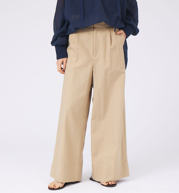 qualite「グルカワイドパンツ」|その他|ベージュ