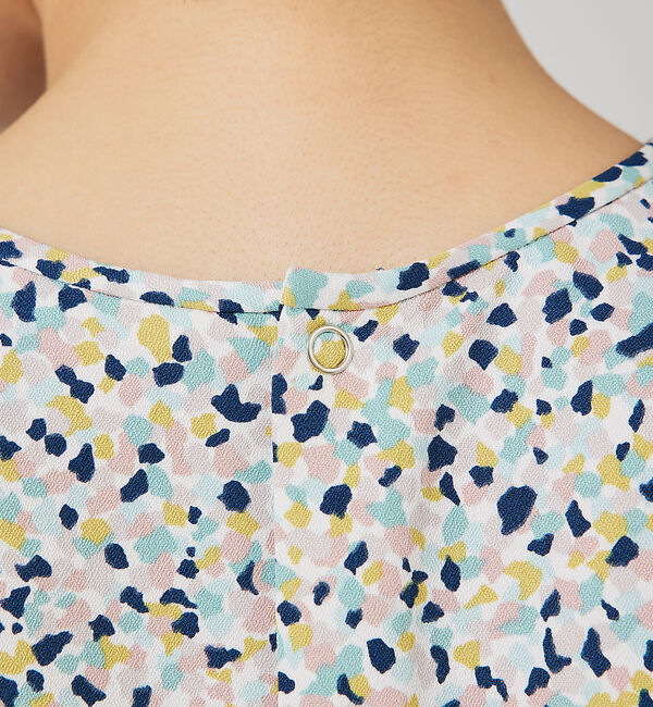 qualite「カラージェムスカーフブラウス」|シャツ・ブラウス|