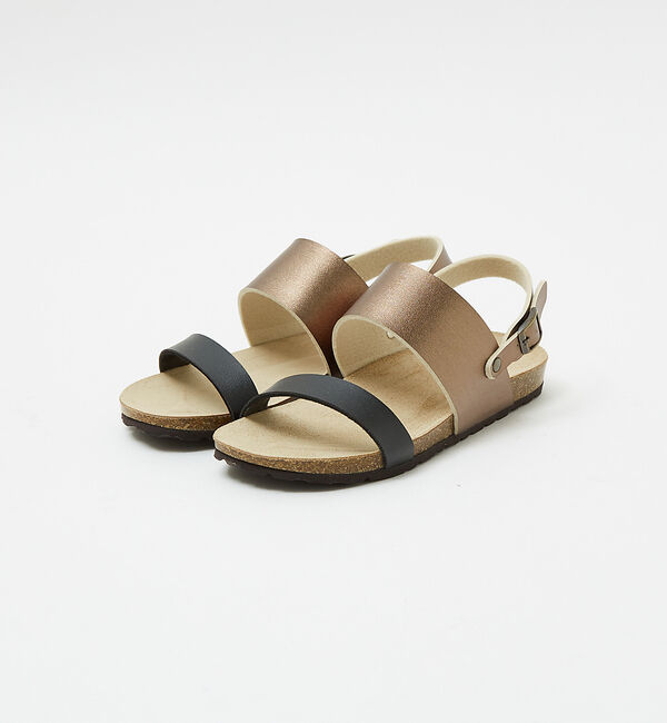 AU BANNISTER「【販売店舗限定】フットベッドサンダル」|サンダル|ブロンズ