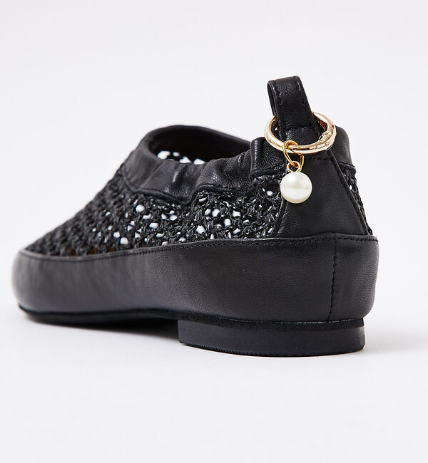 AU BANNISTER「パールチャーム付き メッシュフラットシューズ」|その他|